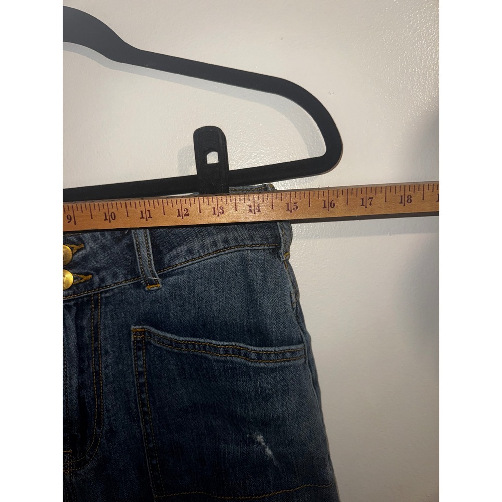Pilcro Anthropologie Sz 25 Wanderer Jean Blue Denim Relaxed - Picture 6 of 10